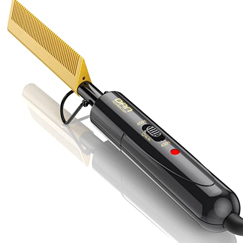 DAN Technology hot Comb Electric for Wigs,450℉Small hot Comb for Edges,Low and high Temperatures, Hair straightening Comb for Black Hair,Portable Beauty and Personal Care DAN Technology Default Title