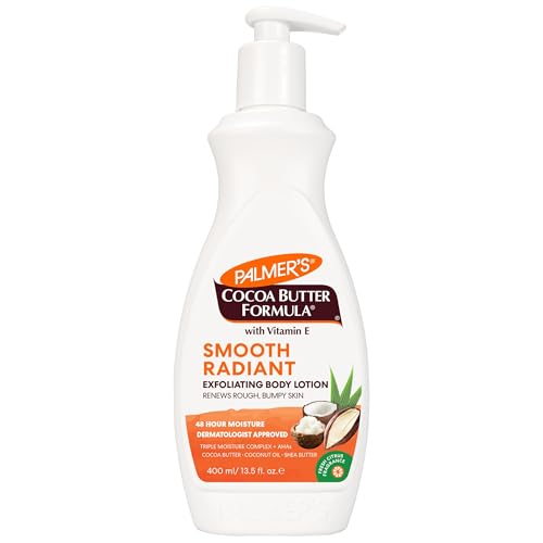 Palmer's Cocoa Butter Formula Retexture & Renew Exfoliating Body Lotion for Rough & Bumpy Skin, Triple Action Moisturizers + AHAs, Pump Bottle, 13.5 Beauty & Personal Care Palmer's
