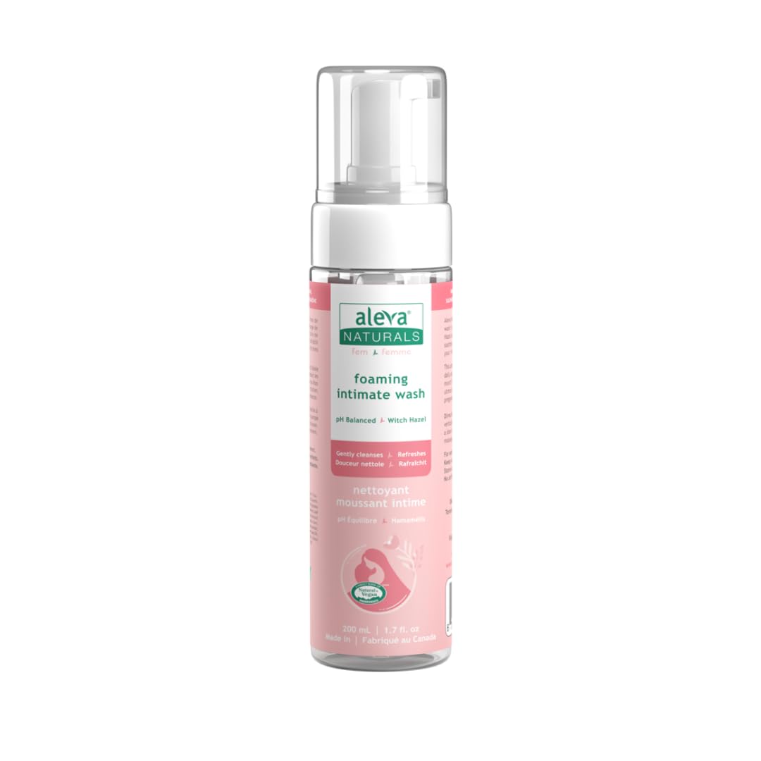 Foaming Feminine Wash |For Intimate Areas |Self-Foaming Pump |pH Balanced |Cleanses and Refreshes |Made with Natural and Organic Ingredients Beauty & Personal Care Aleva Naturals
