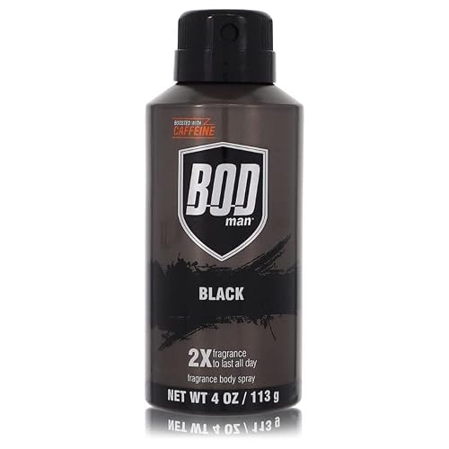 Bod Man Black Cologne By Parfums De Coeur Body Spray 4 oz Beauty & Personal Care StarSun Depot