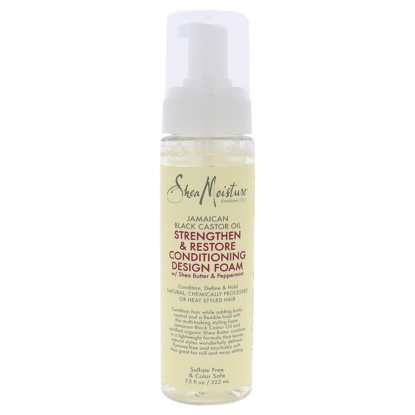 Shea Moisture Strengthen & Restore Conditioning Design Foam, 7.5 OZ Beauty & Personal Care Shea Moisture