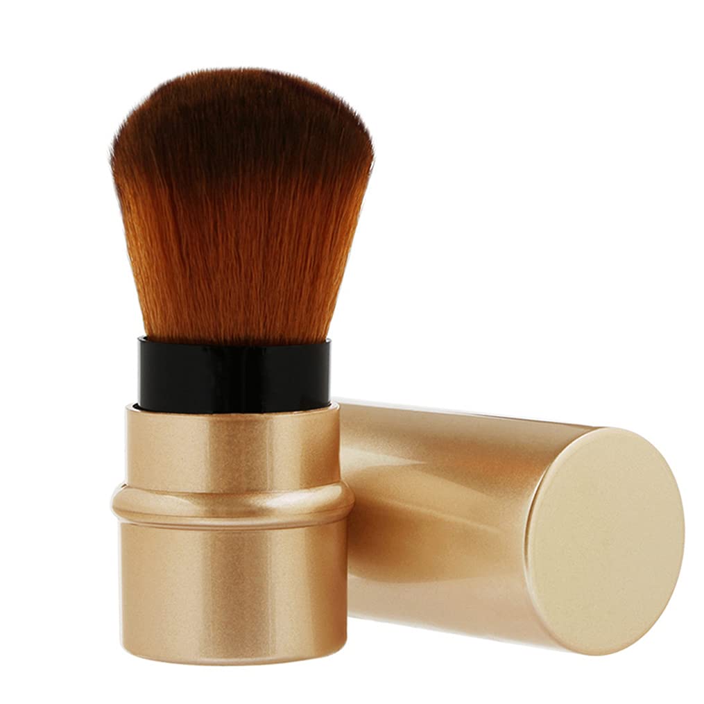 YDC Kabuki Foundation Brush Retractable Professional Travel Brushes Blush Small & Soft Makeup Tool for Mineral Powder, Contouring, Cream Beauty & Personal Care YDC