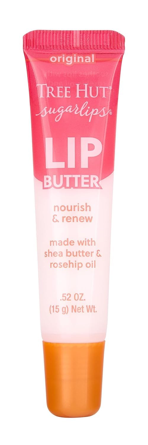 Tree Hut Original Sugarlips Lip Butter, Hydrating Lip Care to Lock in Moisture & Nourish Lips, Soft & Smooth Finish, 0.52 fl oz Beauty & Personal Care Tree Hut