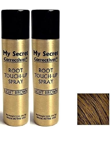 My Secret Correctives Root Touch-Up Spray Light Brown (2 Pack) Beauty & Personal Care My Secret Correctives