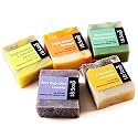 I & SOAP, 5pcs Mini Sampler Set (02) - Guest Soap - Travel Soap - 100% Natural & Organic Materials - Handcrafted Herbal Soap - Gentle and Effective Beauty & Personal Care I & SOAP