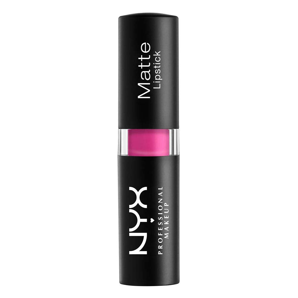 NYX PROFESSIONAL MAKEUP Matte Lipstick - Shocking Pink (Blue-Toned Hot Pink) Beauty & Personal Care NYX PROFESSIONAL MAKEUP