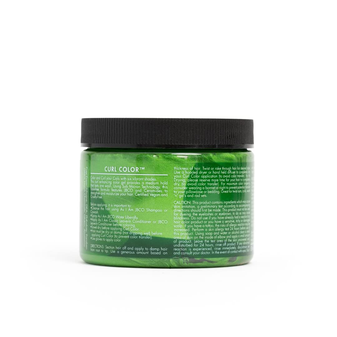 As I Am Curl Color - Emerald Green - 6 ounce - Color & Curling Gel - Temporary Color - Vegan & Cruelty Free Beauty & Personal Care As I Am