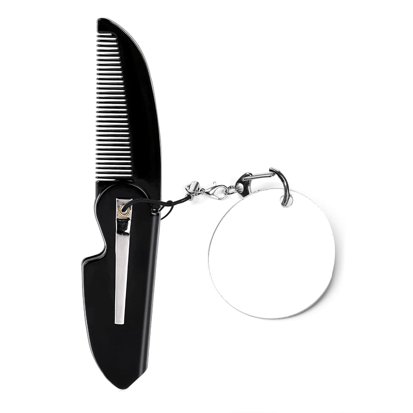 Folding Beard Comb With Mustache Comb Smooth Hair Comb Mens Small Pocket Comb For Men Beauty and Personal Care Vdaxvme