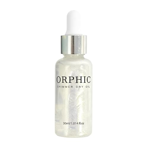Orphic Shimmer Dry Oil, Body Glitter Oil Liquid Highlighter, Fast-Absorbing Face Brighten, Beauty Glowing Oils, Makeup Sparkle Shine Long Lasting Beauty & Personal Care Orphic Shimmer