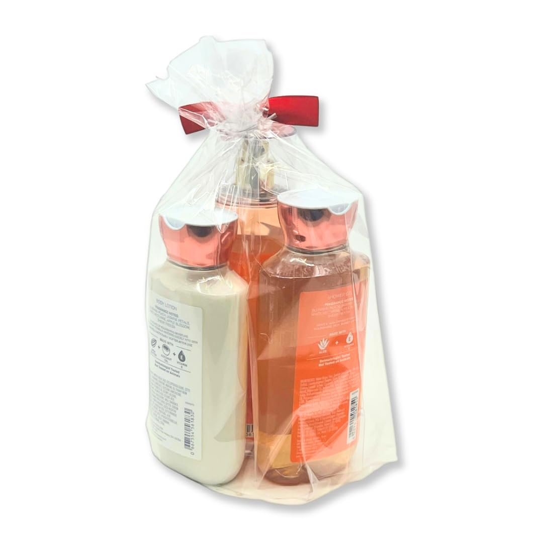 Bath & Body Works Pretty as Peach 3-Pc Gift Set – Shower Gel 10 oz, Fine Fragrance Mist 8 oz & Body Lotion 8 oz | Holiday Bundle Beauty & Personal Care Bath & Body Works