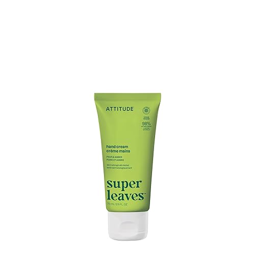 ATTITUDE Hand Cream, EWG Verified, Plant and Mineral-Based, Vegan Personal Care Products, Pear & Amber, 2.5 Fl Oz Beauty & Personal Care ATTITUDE