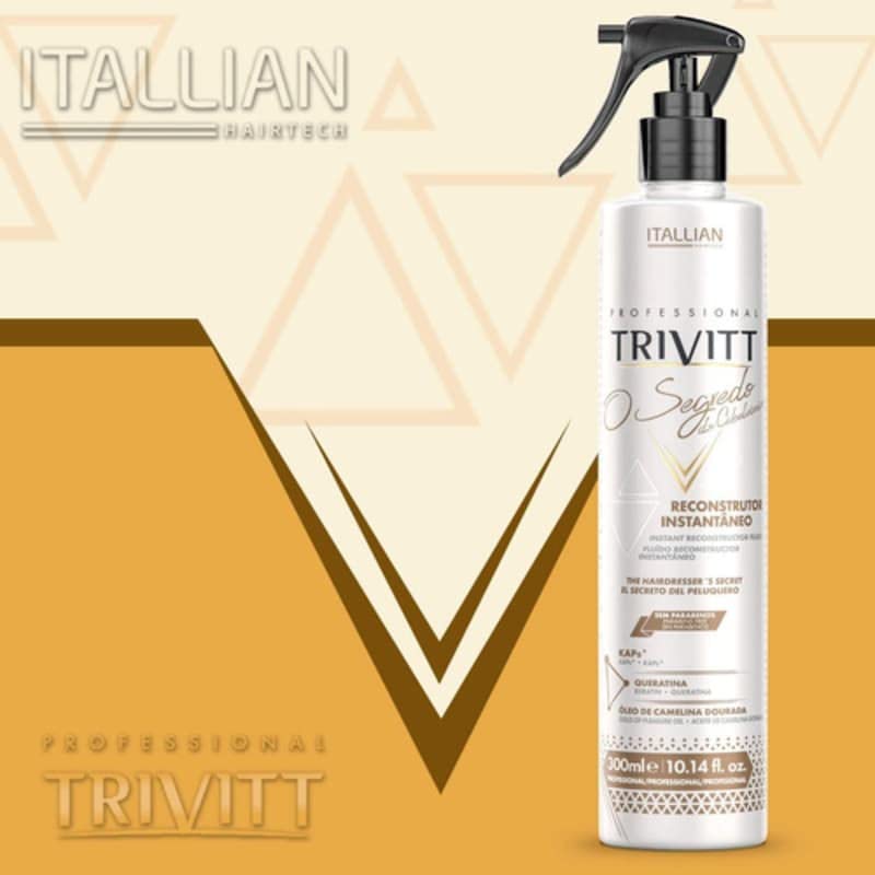 Heat Protectant Hair Spray 14 fl oz. - Keratin Associated Protein Rich Formula for Instant Rebuilding of Fragile, Damaged Hair - The Hairdresser’s Beauty & Personal Care Itallian Hairtech
