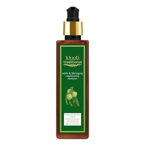Khadi Traditional Natural Hair Care Shampoo Set, Coconut Milk, Amla & Bhringraj, Honey & Almond, With Herbal Extracts (Amla & Bhringraj) Beauty & Personal Care Khadi Traditional