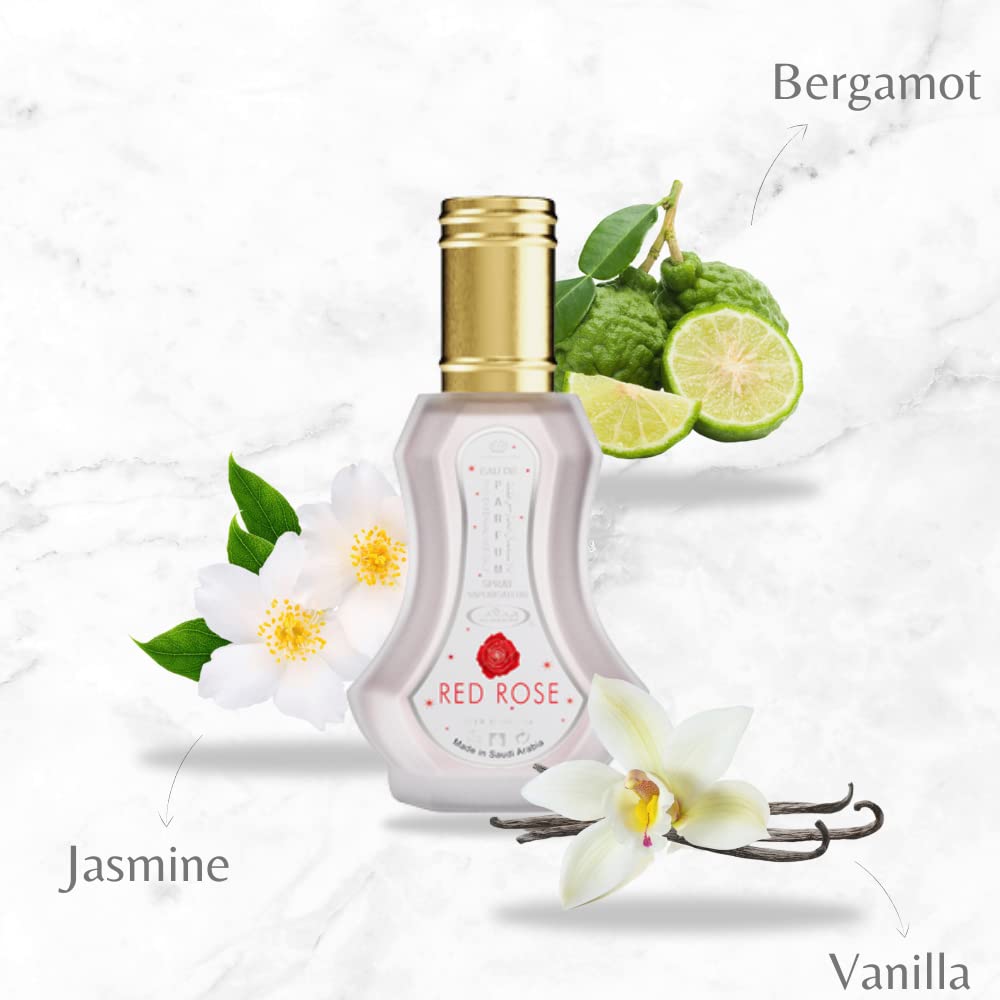 Al Rehab Red Rose Eau de Parfum Spray for Women, 1.2 Ounce / 35ml Beauty & Personal Care Al Rehab