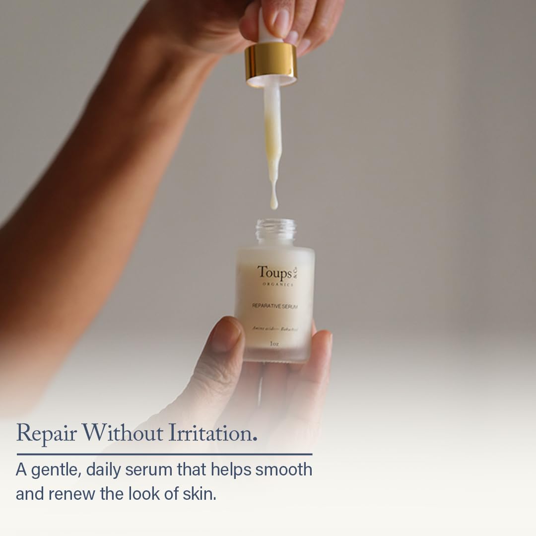 Toups & Co Reparative Serum | Bakuchiol Retinol Alternative Facial Serum | Targets Hyperpigmentation, Sun Damage & Fine Lines | With Amino Acids Beauty & Personal Care Toups and Co