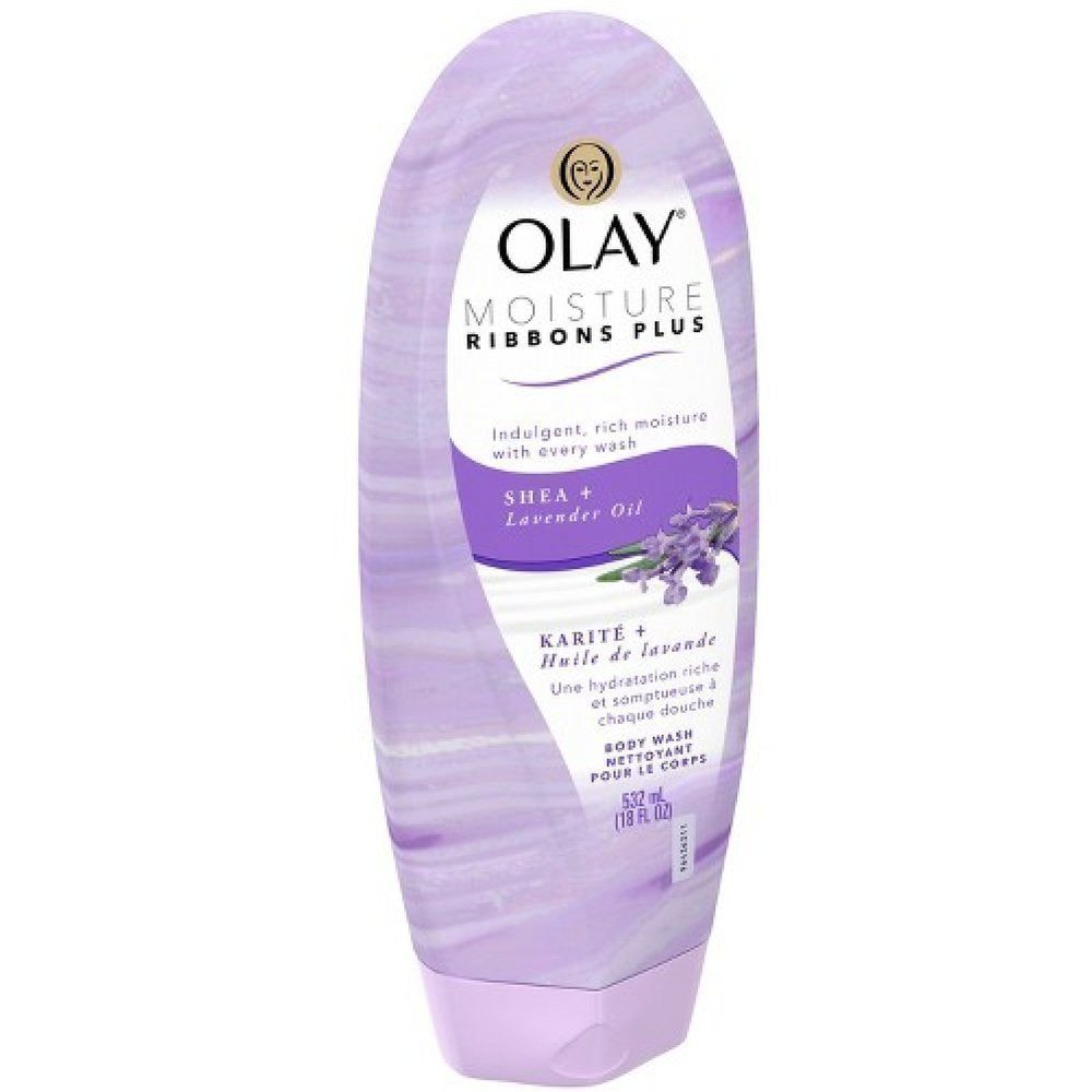 OLAY Moisture Ribbons Plus, Shea plus Lavender Oil 18 oz (Pack of 5) Beauty & Personal Care Olay