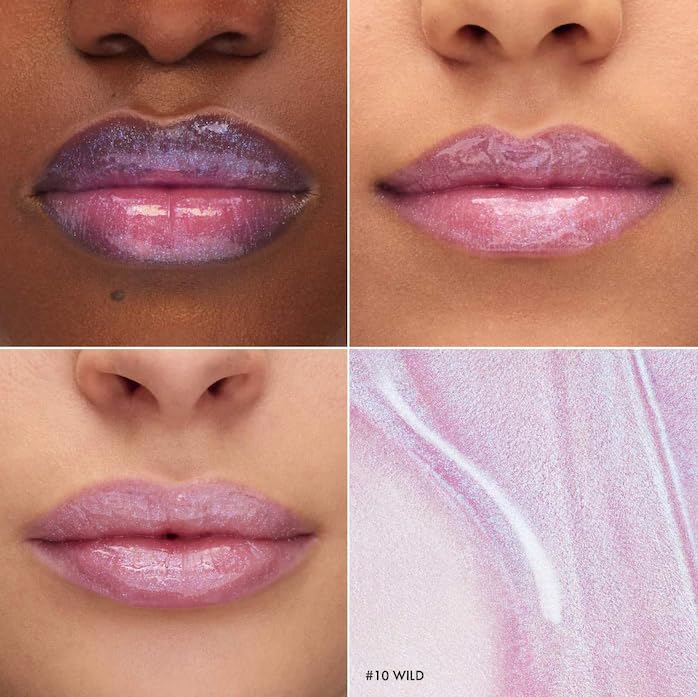 SEPHORA Collection Glossed Lip Gloss - 10 Wild (clear with blue-violet duochrome pearls) 0.16 oz / 5 mL Beauty & Personal Care SEPHORA