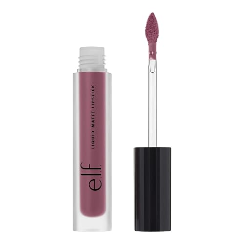 e.l.f. Cosmetics Liquid Matte Lipstick, Highly Pigmented, Quick Drying & Smudge Proof, Nourish & Soften, Diamond-Shaped Wand, Wine Tour Beauty & Personal Care e.l.f.