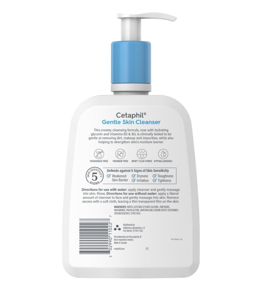 Cetaphil Gentle Skin Cleanser 20 fl oz | Hydrating Face Wash & Body Wash | Ideal For Sensitive, Dry Skin | Non-irritating | Wont Clog Pores | Beauty & Personal Care Cetaphil