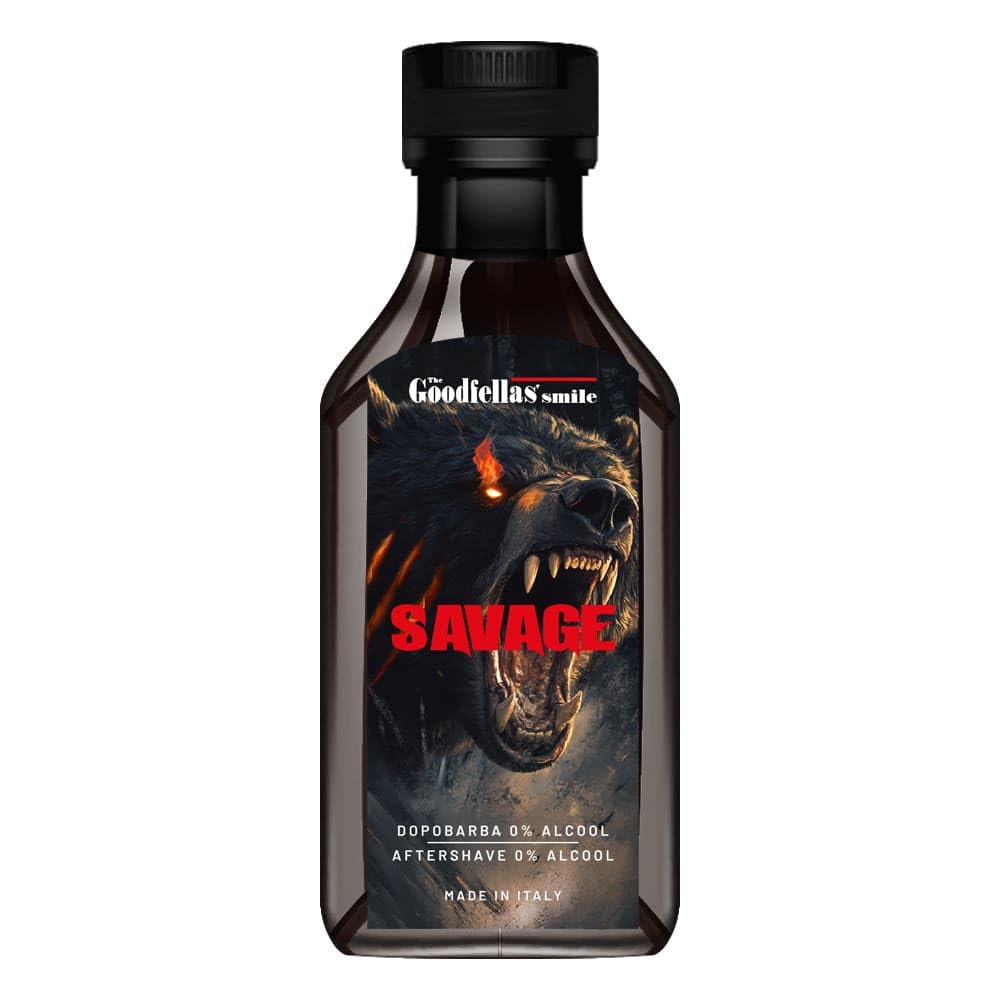 The Goodfellas' smile Alcohol-Free Soothing Aftershave Splash/Tonic, Made in Italy, 100 ml, 3.38 oz (SAVAGE/Bergomot & Lemon) Beauty and Personal Care The Goodfellas' smile