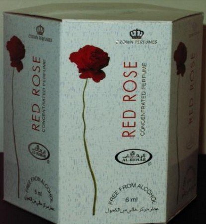 Red Rose - 6ml (.2oz) Roll-on Perfume Oil by Al-Rehab (Crown Perfumes) (Box of 6) Beauty & Personal Care Vetrarian