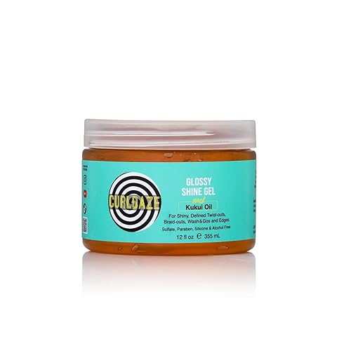 Curldaze Glossy Shine Gel with Kukui Oil, Vitamins A, C, & E, Defines Curls in Twist-Outs, Braid-Outs, Wash & Gos, Controls Frizz & Edges, Shines Beauty & Personal Care Curldaze