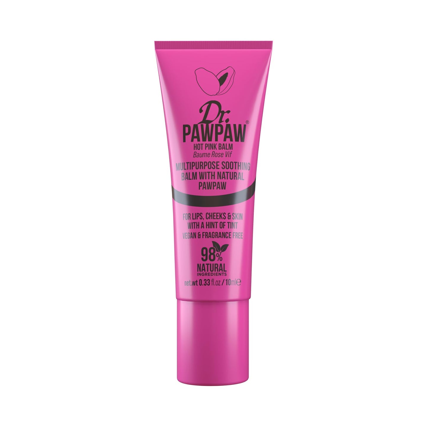 Dr. PawPaw Multipurpose Tinted - Lip Moisturizer with Buildable Color - Natural Tinted Lip Balm - Lip Balm for Sensitive Skin - Hot Pink - 0.33 oz Beauty and Personal Care Dr. PAWPAW ORIGINAL BALM