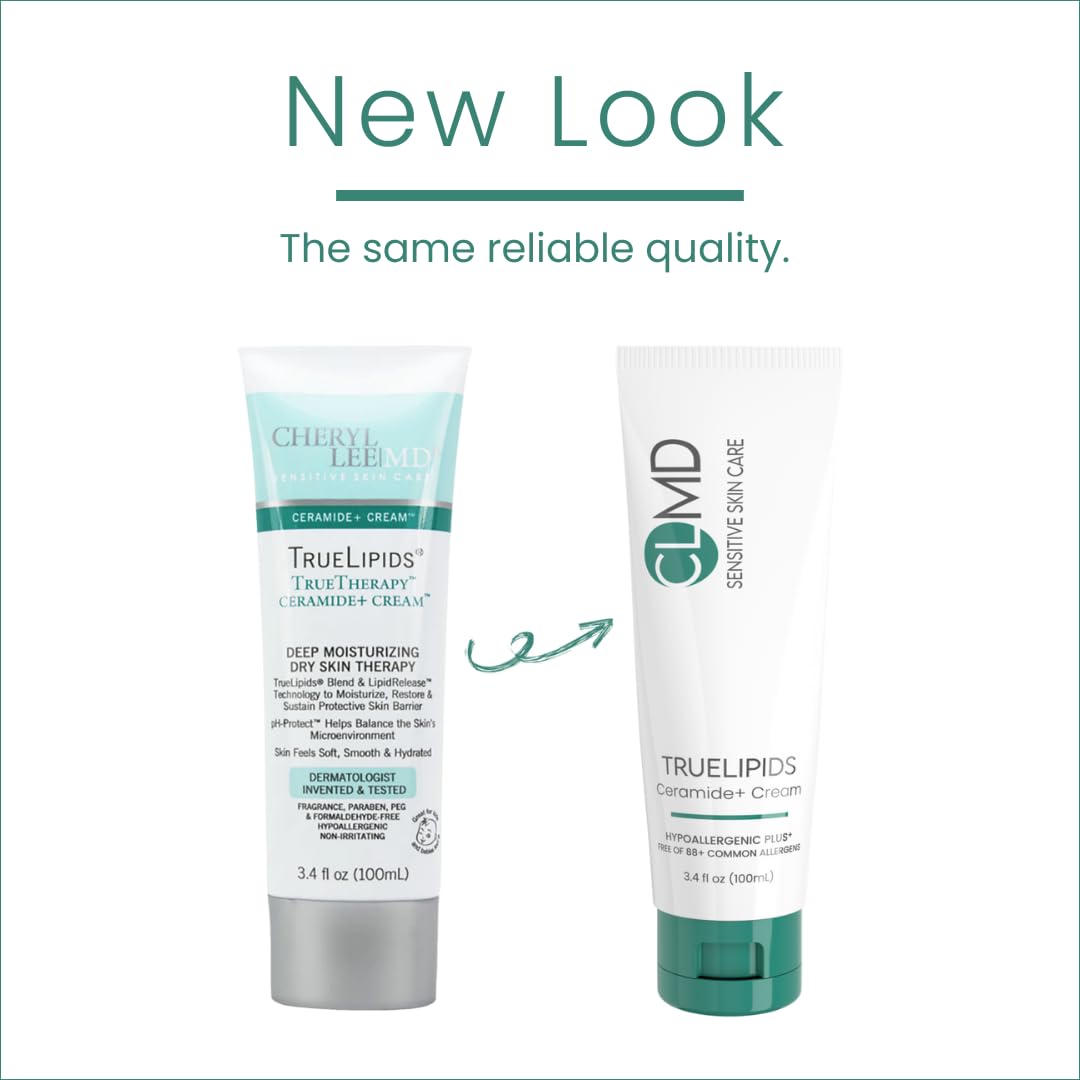 CLMD TrueLipids Ceramide+ Cream - Deep Moisturizing Barrier Support for Sensitive Skin - Hydrates and Soothes - Hypoallergenic, Nourishing Beauty & Personal Care Cheryl Lee M.D.