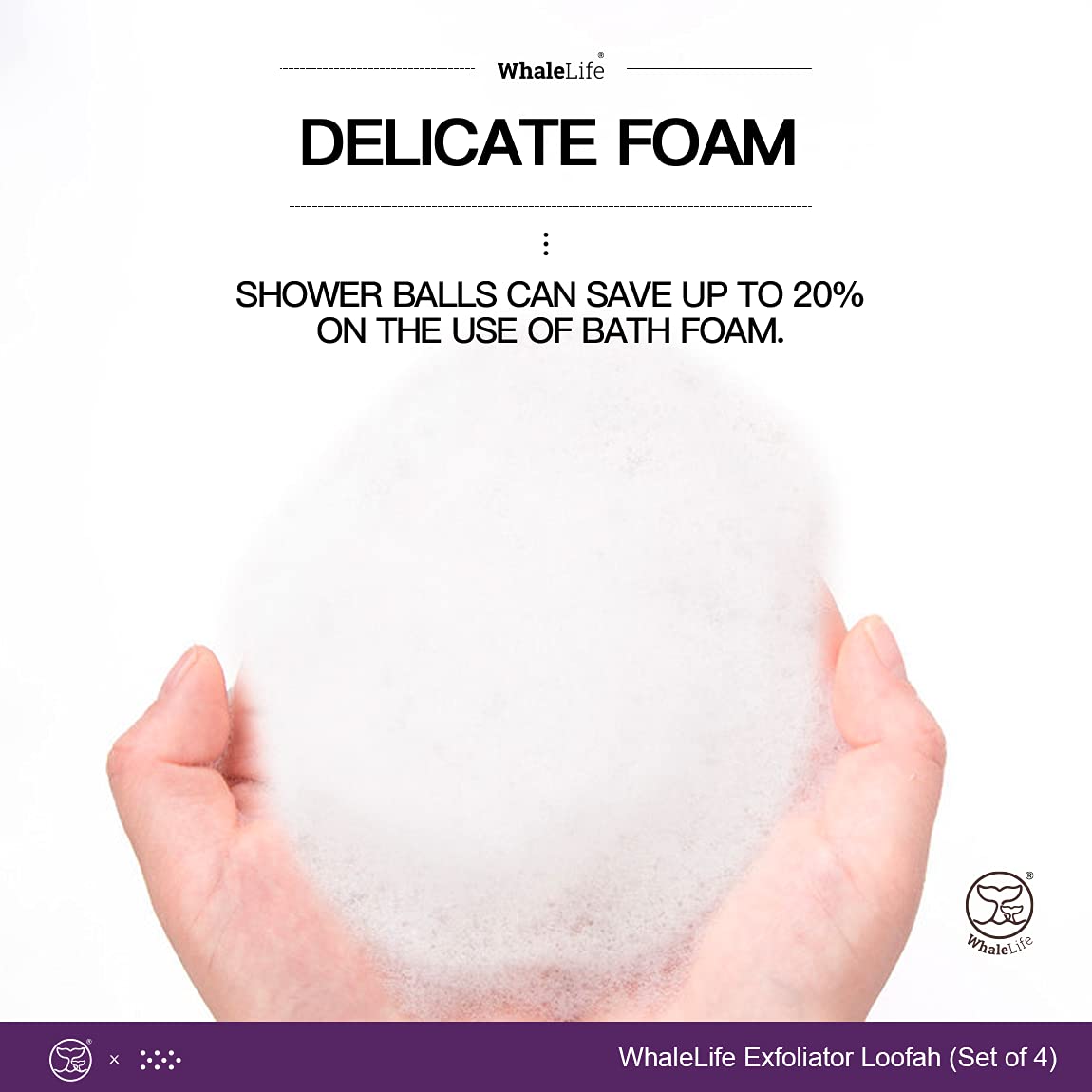 Loofah Sponge Bath Sponge for Women Men 4 Pack (White Rough Surface) Beauty & Personal Care WhaleLife