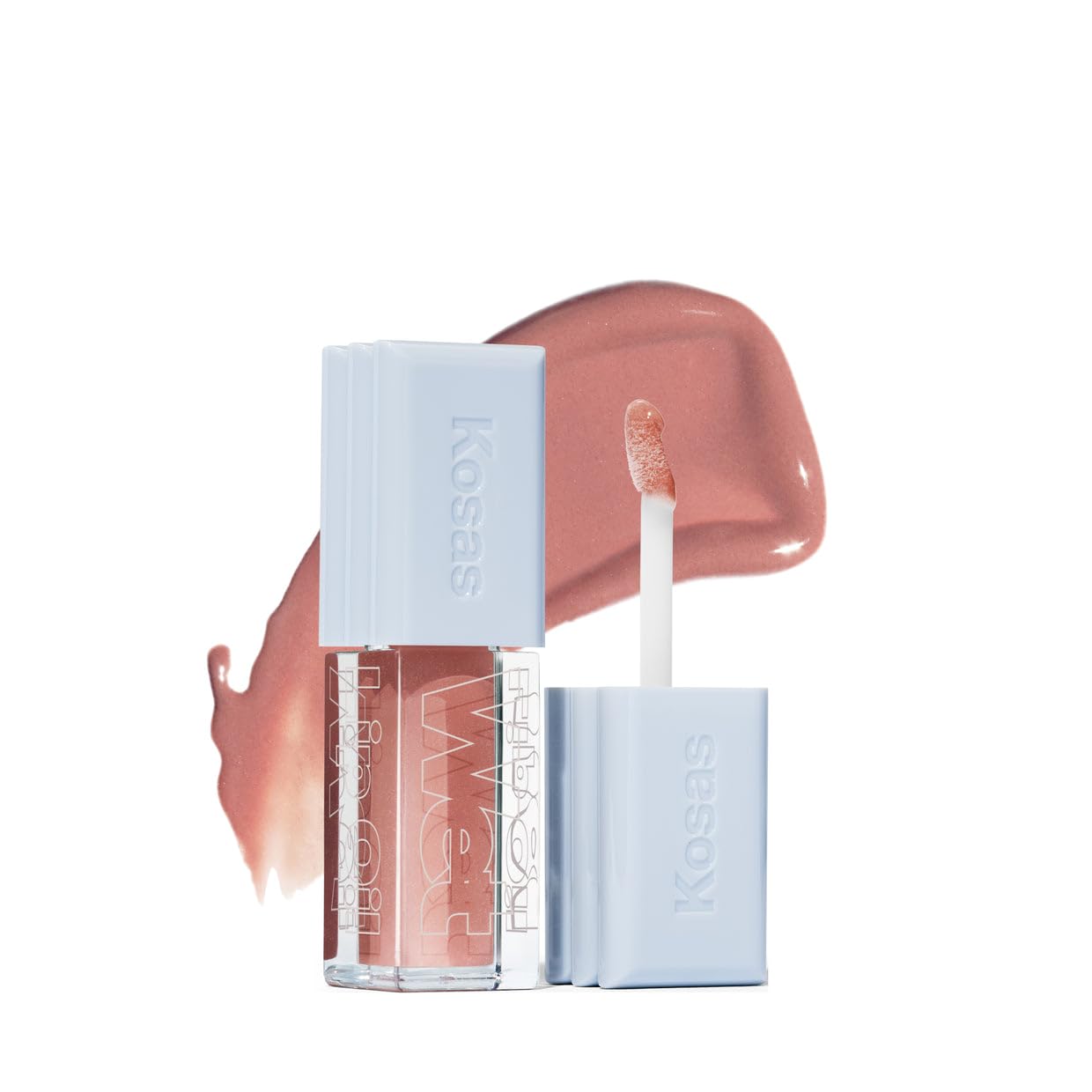 Kosas Wet Lip Oil Gloss - Hydrating Lip Plumping Treatment with Hyaluronic Acid & Peptides, Non-Sticky Finish (Unhooked) Beauty & Personal Care Kosas