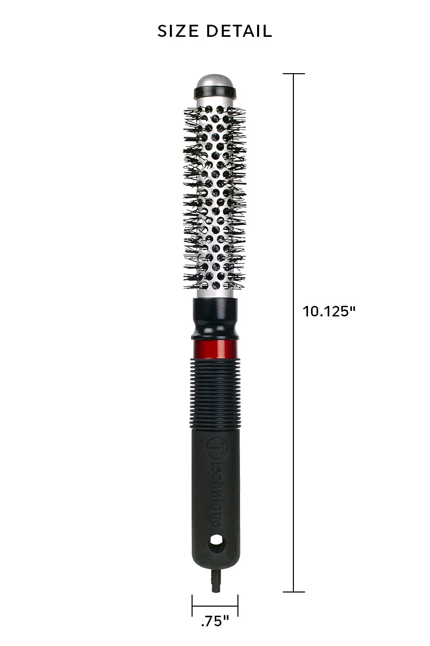 Cricket Technique Thermal Hair Brush #300 0.75” for Blow-Drying, Curling, and Styling - Heat-Retaining Barrel with Anti-Static Tourmaline Bristles Beauty & Personal Care CRICKET