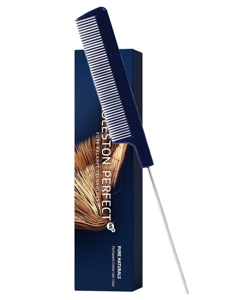 Koleston Perfect ME+ 4/07 Medium Brown/Natural Brown Hair Color | Permanent Creme Hair Dye 2oz and M Hair Designs Tail Comb (Bundle) Beauty & Personal Care M Hair Designs