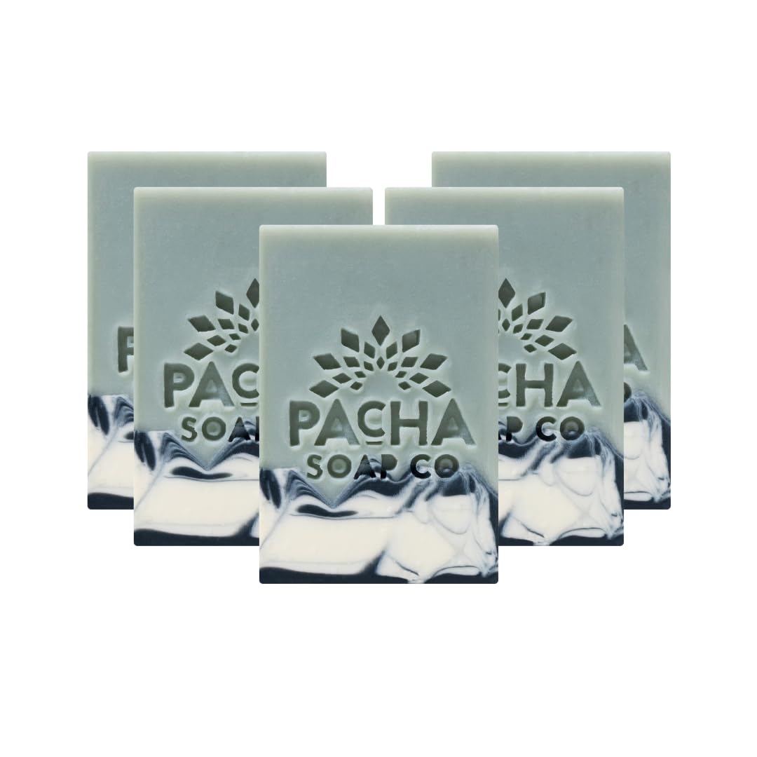Pacha Soap Co. Bar Soap - Vanilla & Sage Scent, Handcrafted, Hydrating & Moisturizing Bar Soap with Soothing Essential Oils, Premium Face, Hand & Body Beauty & Personal Care Pacha Soap Co