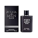 EBC Perfume Acqua Black Men Perfume 100ml Eau De Parfum Vaporisateur Spray - Long Lasting, Sea Notes, Bergamot, Oil From France ! Beauty & Personal Care EBC Perfume