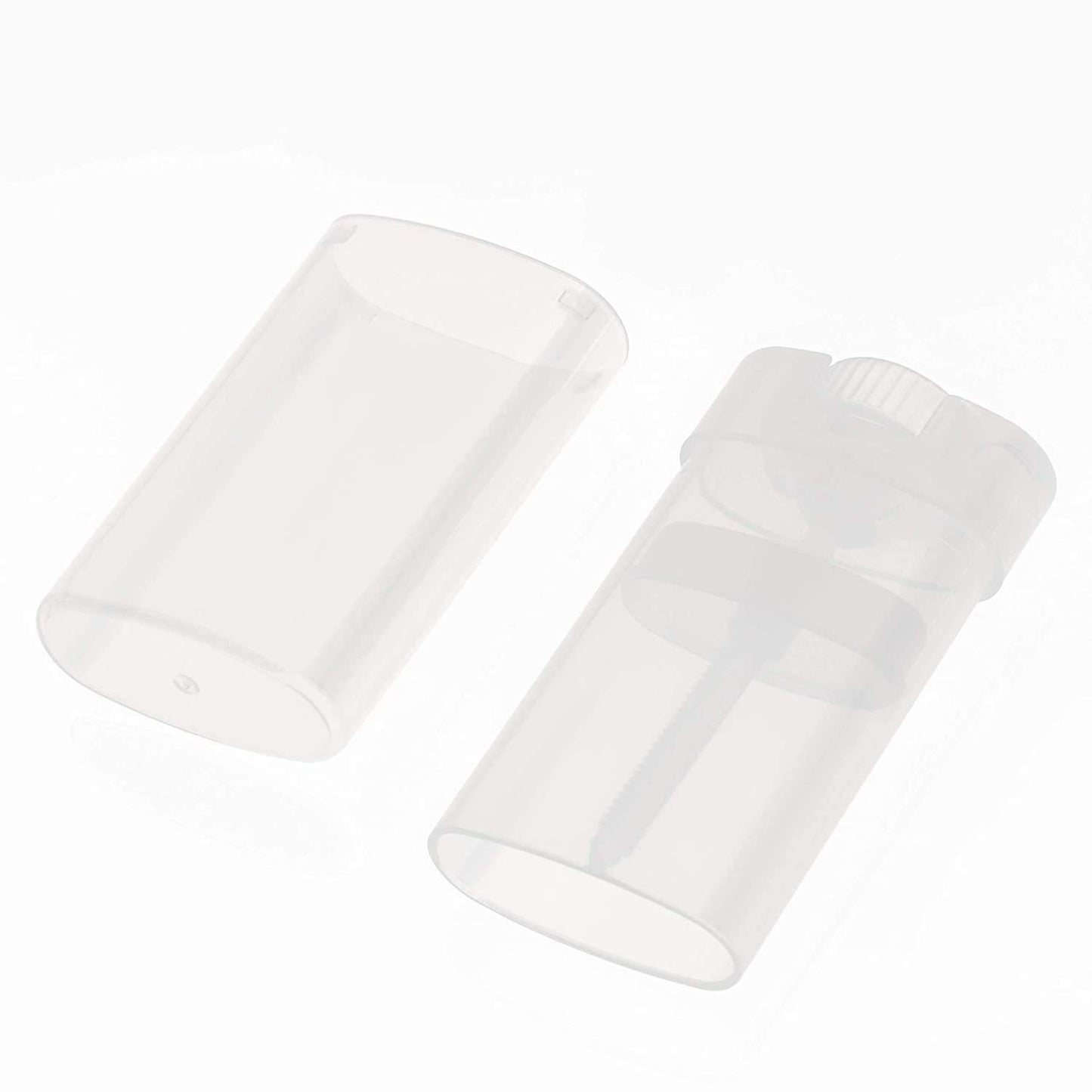 20 Pcs 15ML Clear Empty Plastic Oval Deodorant Containers Lipstick Lip Balm Tubes 0.5 Oz Oval Twist-Up Refillable Tubes BPA Free for DIY Lip Balm Beauty & Personal Care Qixivcom