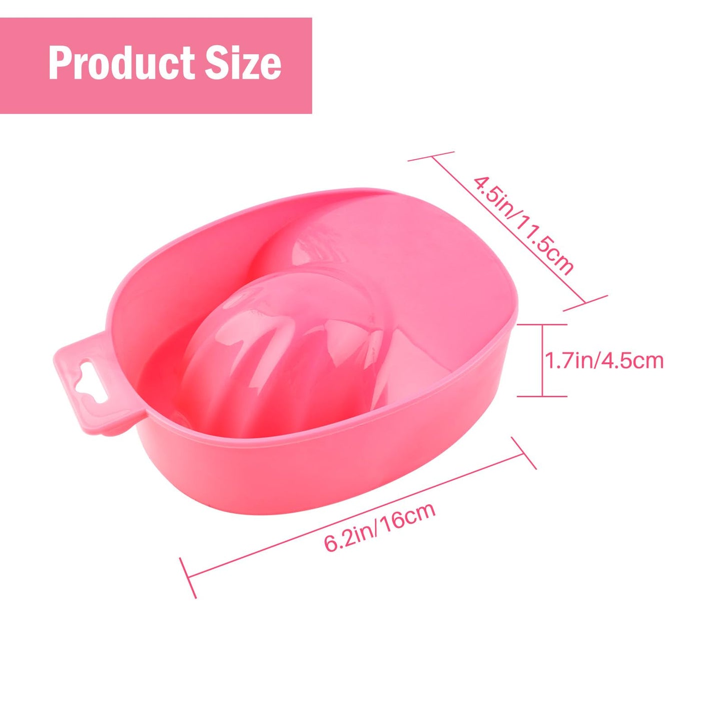 Framendino, 2 Pack Nail Soak Tray Manicure Bowl Soaker Bowls Red Beauty & Personal Care Framendino