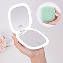 Mocado Compact LED Travel Makeup Mirror - 4 Inches 1X/10X Magnification Travel Mirror with Light Dimmable Double Sides Lighted USB Rechargeable Beauty & Personal Care Mocado