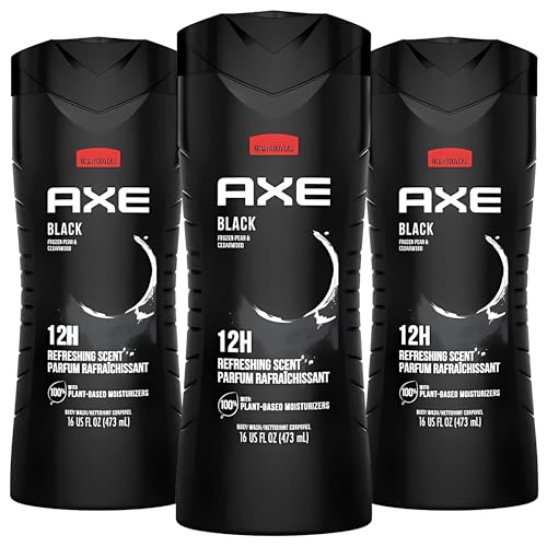 Axe Body Wash Black Frozen Pear And Cedarwood 12Hr 16 Ounce (Pack of 3) Beauty & Personal Care AXE