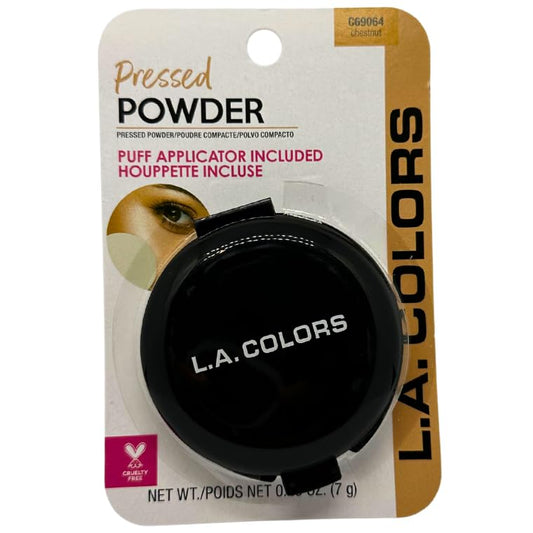 LA Colors Pressed Powder wih Applicator, C69064, Chestnut 0.25 Oz Beauty & Personal Care L.A. COLORS
