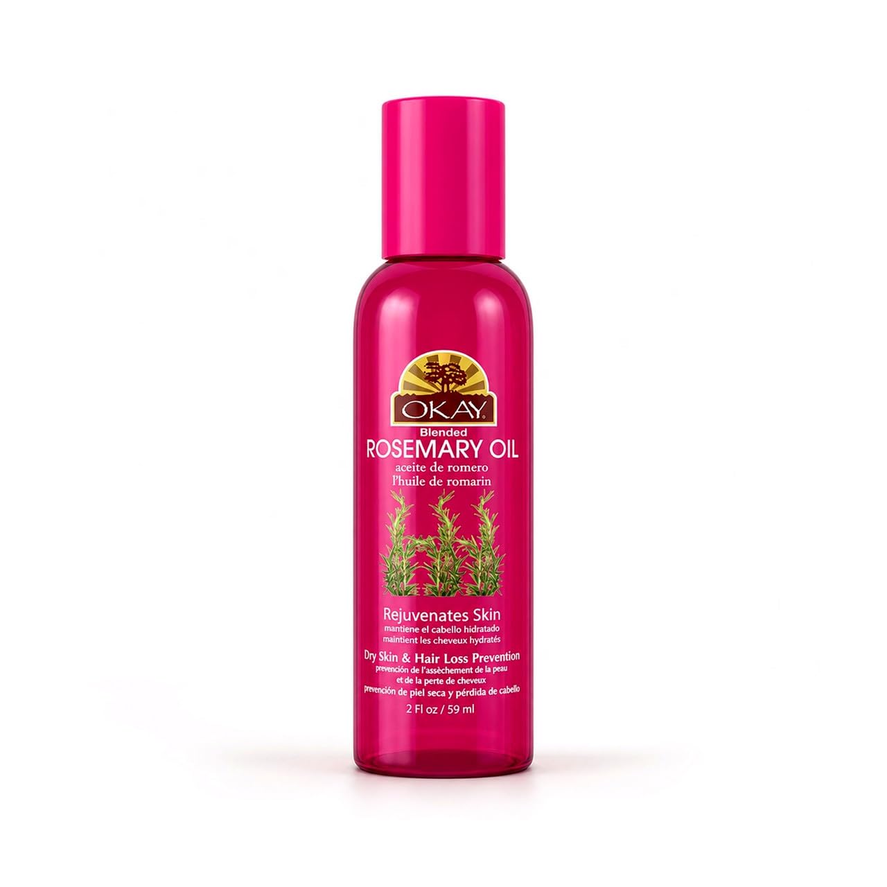 OKAY Pure Naturals Rosemary Blended Oil for Hair & Skin 2oz - Hair Growth Oil, Scalp Treatment, Moisturizing Body Oil, Helps Reduce Hair Loss & Dry Beauty & Personal Care OKAY