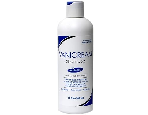 Vanicream Shampoo for Sensitive Skin, Dermatologist Tested, Free of Dyes, Fragrance, Parabens and Formaldehyde Releasers, Sulfate-Free, 12 fl oz (Pack Beauty & Personal Care Vanicream