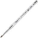 PANA 3D Kolinsky Nail Art Brush - Silver Glitter Handle, Size 4 - Acrylic Nail Art Sculpture Brush for Manicures Pedicure Salon Professional or Beauty & Personal Care PANA