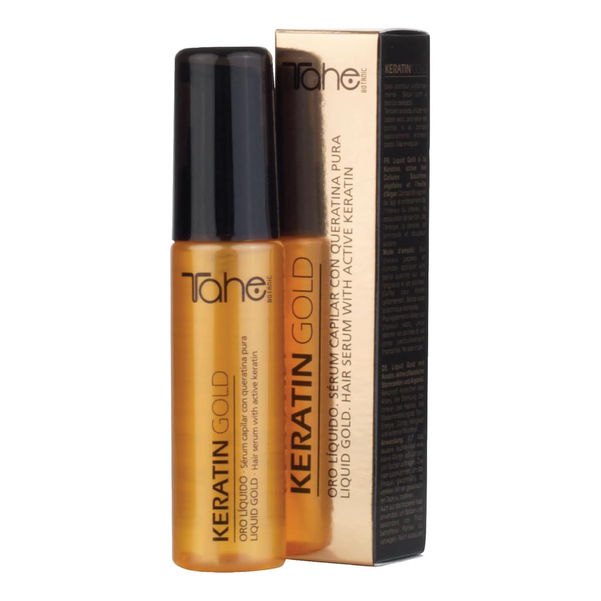 TAHE Keratin Gold Shampoo(1000ml), Mask(1000ml), and Serum(30ml) Set , New Presentation Beauty & Personal Care Tahe