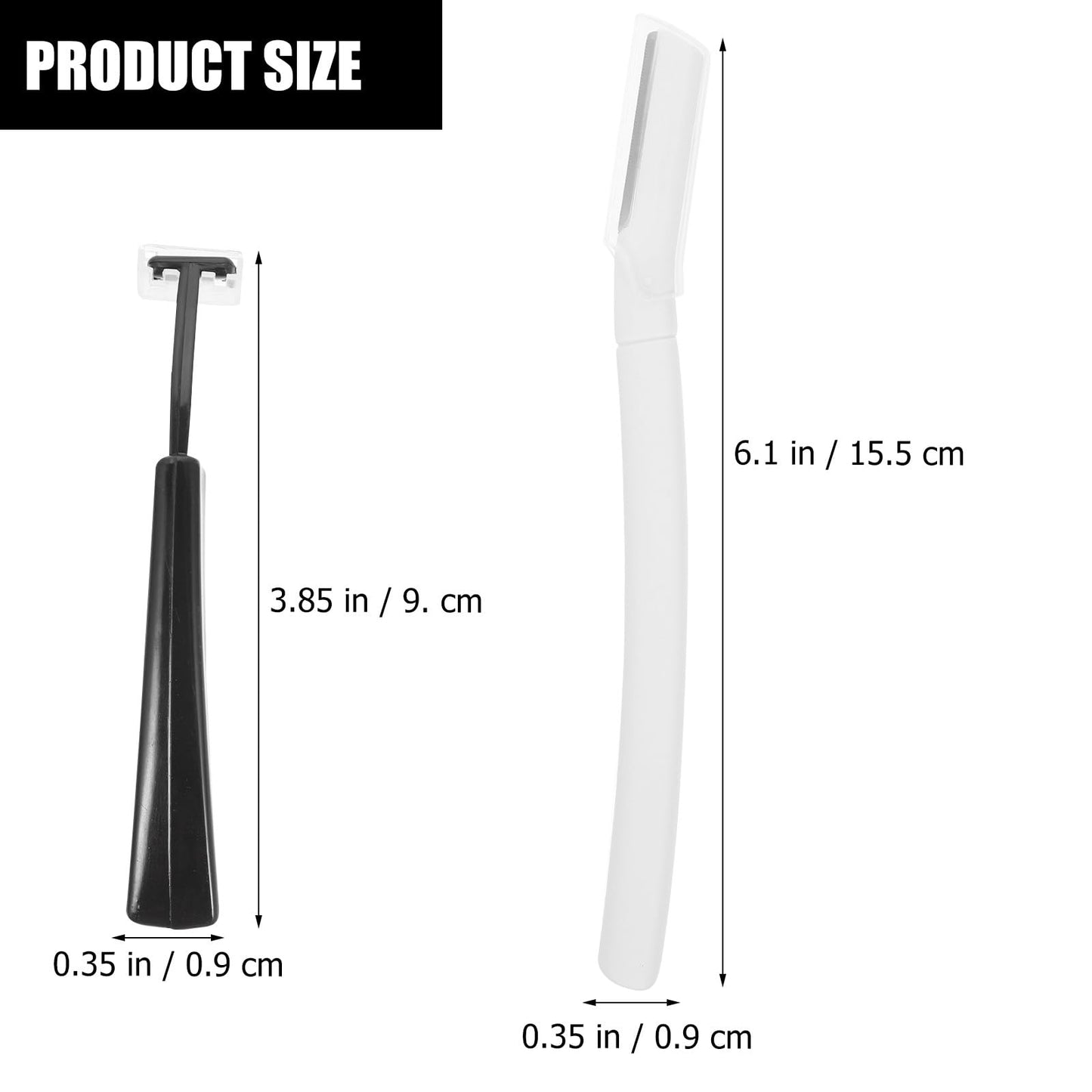 VILLCASE 4 Sets Eyebrow Razor for Women, Portable T-Shaped Eyebrow Trimmer with Replaceable Blades, Multipurpose Dermaplane Facial Hair Shaver Beauty and Personal Care VILLCASE
