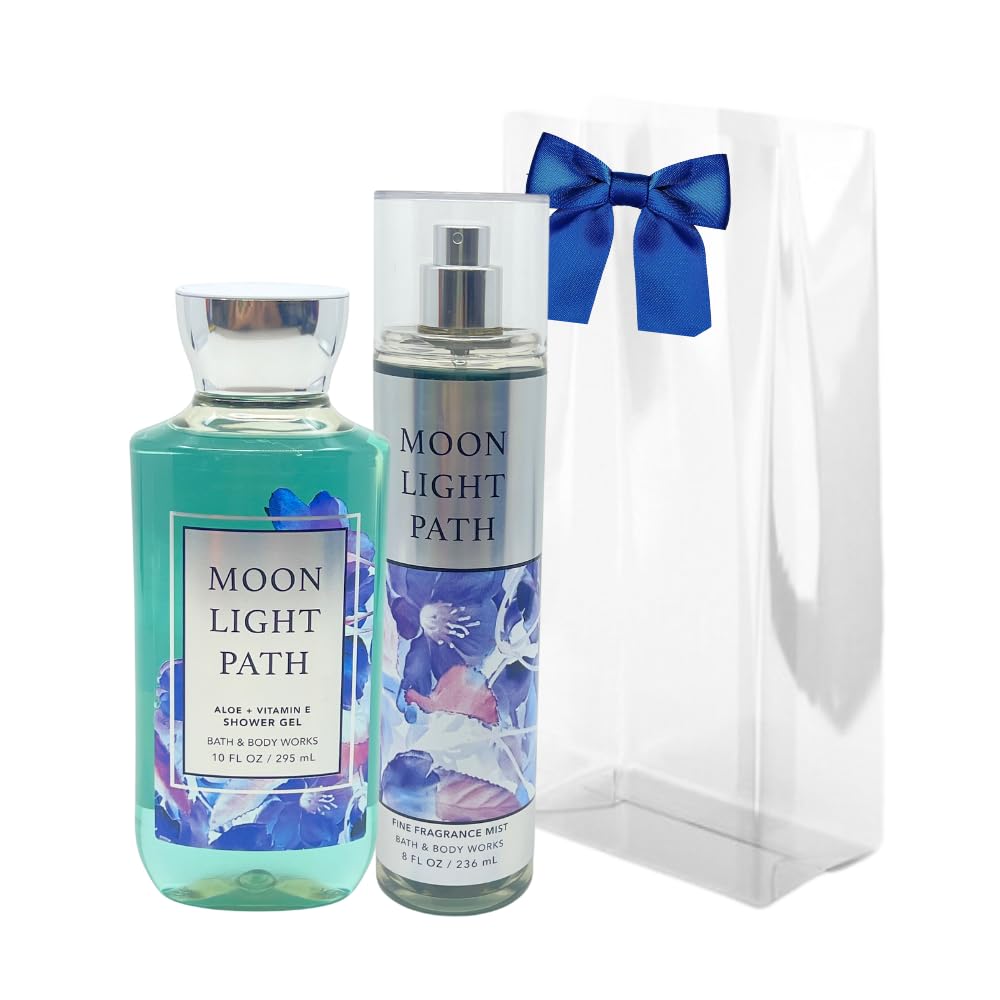 Bath & Body Works Moonlight Path 2pc bundle Shower Gel 10 fl oz and Mist 8 fl oz - Gift Set for Women Beauty & Personal Care Bath & Body Works