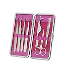 Yimart Professional Eyebrow Tweezer Set False Eyelash Extension Tool Kits Set Eyebrow Tweezers Eyebrow Trimmer Stainless Steel Eye Lashes Tweezers Beauty & Personal Care Yimart