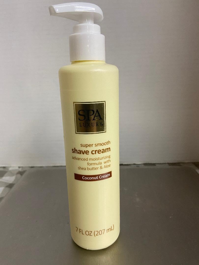 SPA LUXURY (NON Aerosol) Shave Cream Lotion Coconut Cream 2 EA 7 oz EA Beauty and Personal Care Spa Luxury