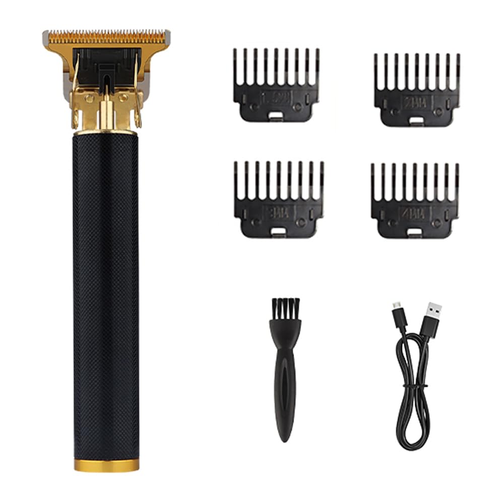 EWKYLSEM Razors Popular T9 Electric Hair Clipper Men's Beard Trimmer Men's Hair Trimmer USB Charging T-Shaped Cutter Head Zero Gap Trim(Black Grid) Beauty and Personal Care EWKYLSEM