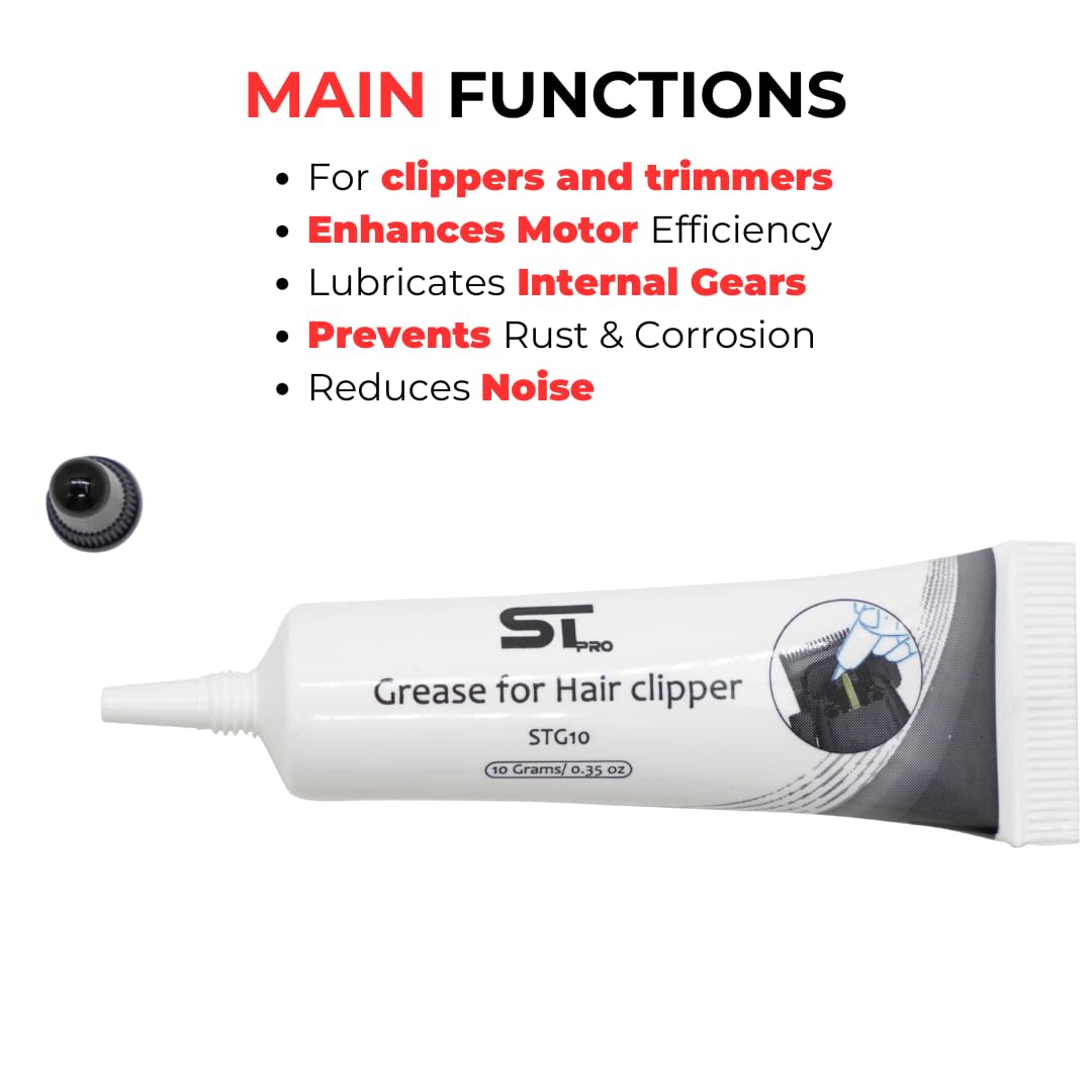 Supreme Trimmer Premium Hair Clipper Lubricating Grease STG10 - 10 Grams Premium Lubrication for Peak Performance for Professional Clippers Beauty and Personal Care Supreme Trimmer