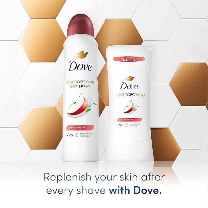 Dove Advanced Care Deodorant Stick Apple & White Tea with 72-hour Sweat & Odor Protection, 2.6 oz (Pack Of 3) Beauty and Personal Care Dove